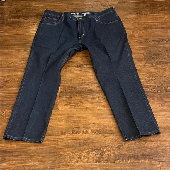 Carhartt Men’s Straight Fit Dark Blue Jeans, Sz. 42x30. - Picture 9 of 11